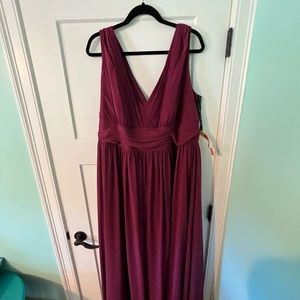 Alfred Angelo Size 22 UNALTERED Bridesmaid Dress in Berry
